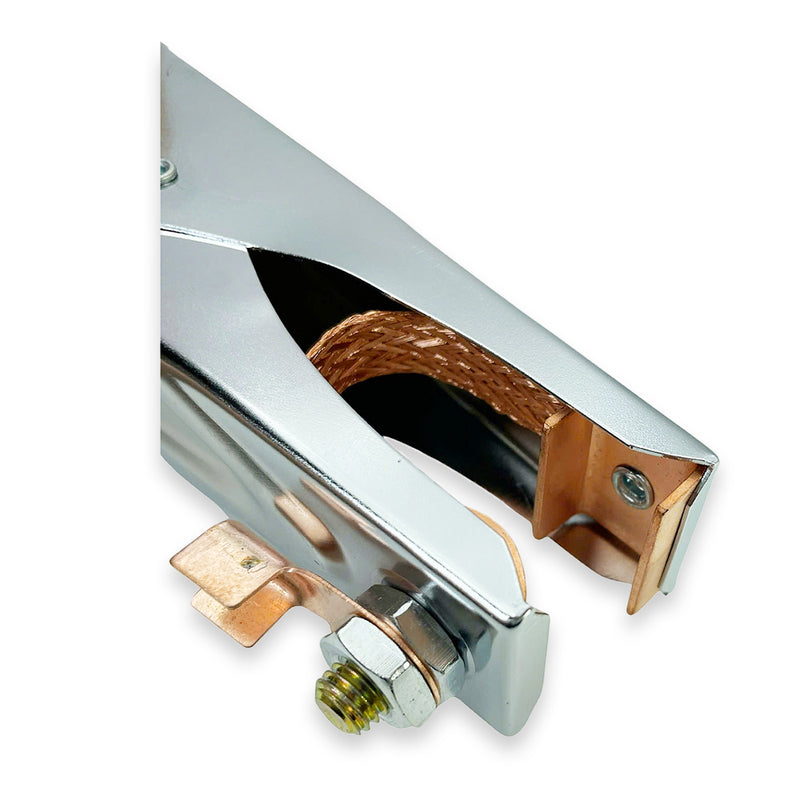 Kẹp Mass cho máy hàn 170 - 210mm, tay cầm sắt mạ Cr, kẹp dồng thau TOLSEN