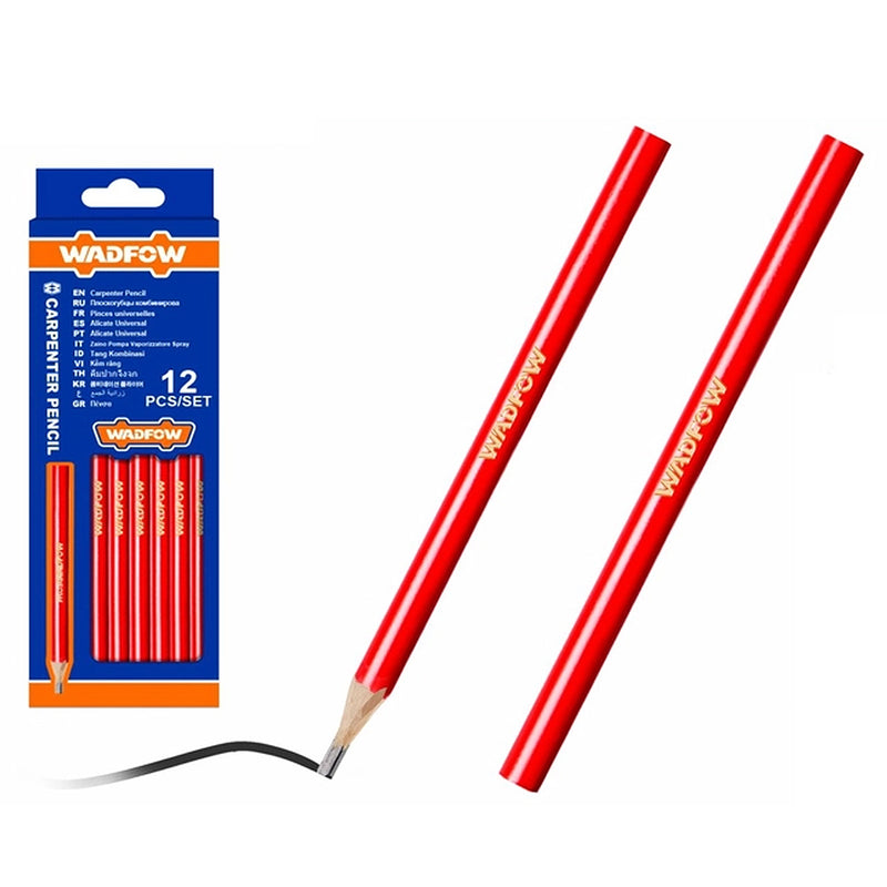 Bộ bút chì oval 12 chi tiết Wadfow WMQ1512, kích thước 12mm x 7.4mm x 176mm