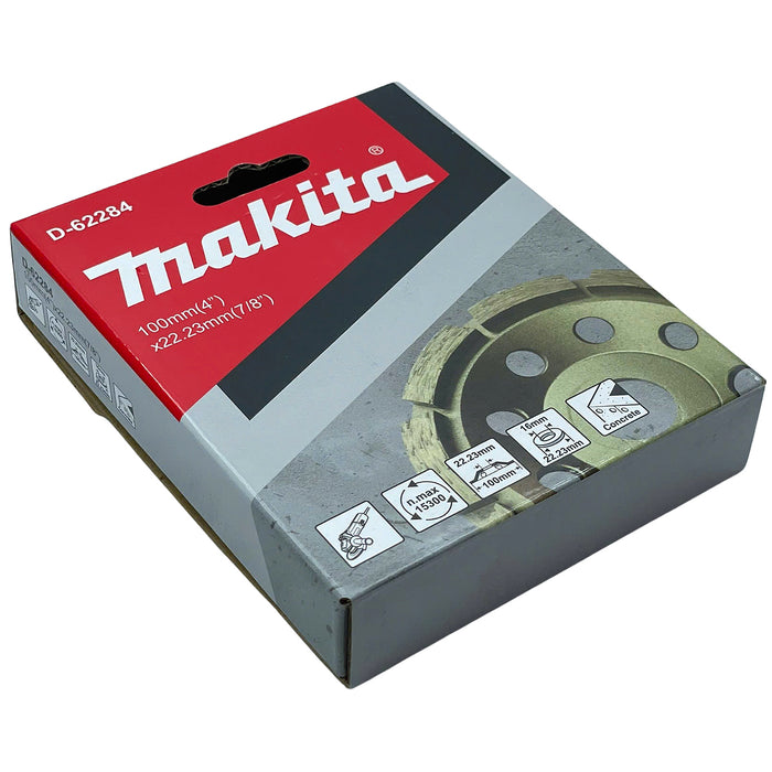 Lưỡi bào mài bê tông Makita kiểu răng phân đoạn, đường kính lưỡi từ 100mm-180mm, lỗ cốt 22.23mm đạt tiêu chuẩn EN13236 ( Cấp 1 sao )