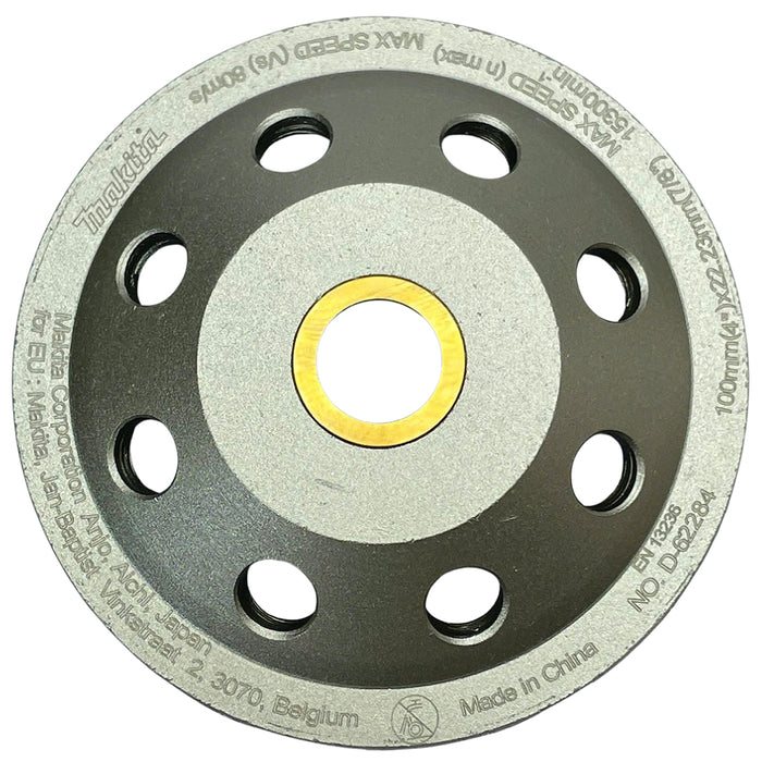 Lưỡi bào mài bê tông Makita kiểu răng phân đoạn, đường kính lưỡi từ 100mm-180mm, lỗ cốt 22.23mm đạt tiêu chuẩn EN13236 ( Cấp 1 sao )