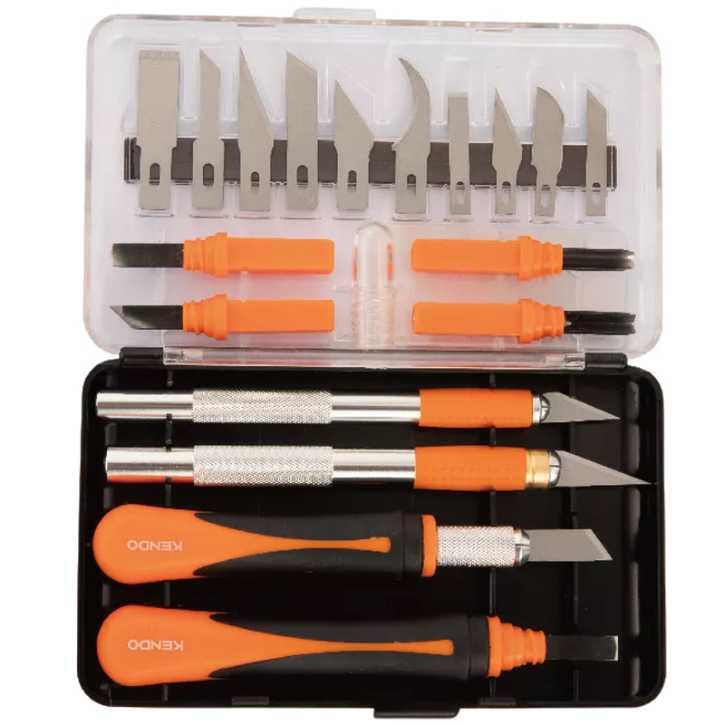 Bộ dao điêu khắc chính xác 22 chi tiết Kendo 80206