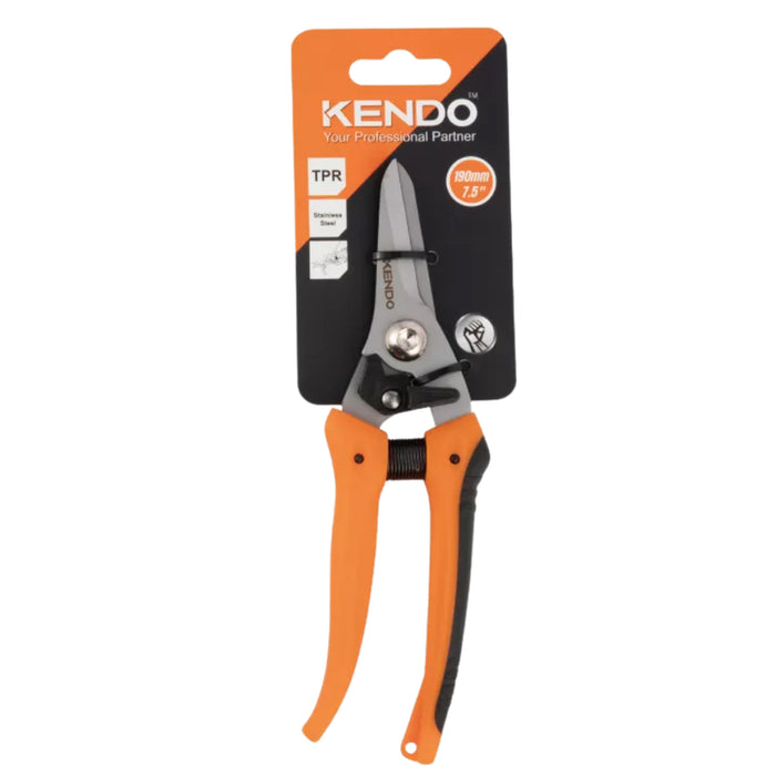 Kéo cắt tỉa cành cây Kendo 30751, kích thước 7.5 inch (190mm), vật liệu thép không gỉ