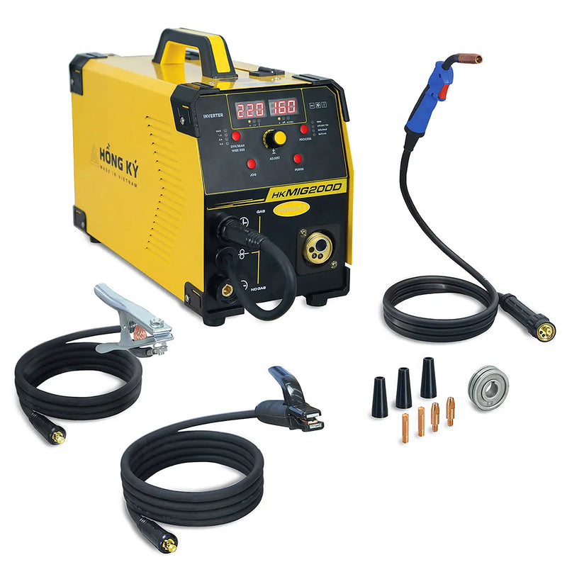 Máy hàn MIG không dùng khí đa năng Hồng Ký Master digital HKMIG200D 200A/220V