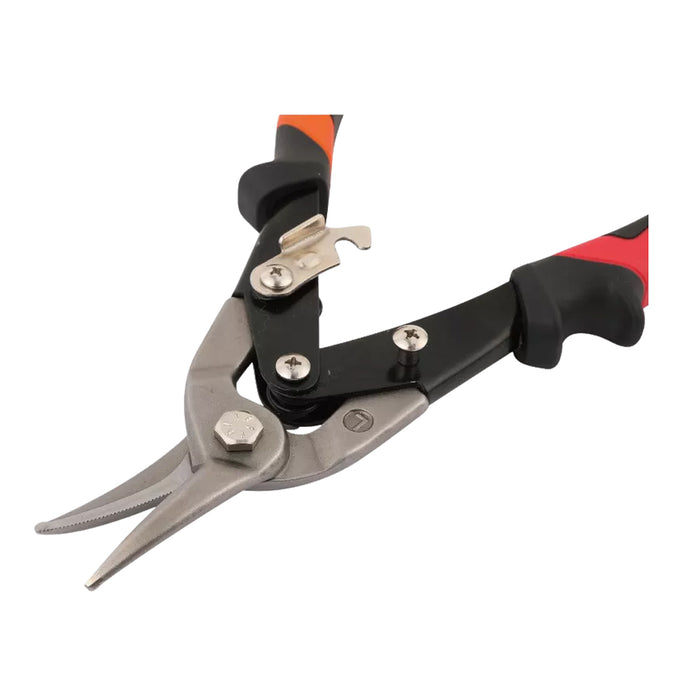 Kéo cắt tôn mũi cong trái Kendo 30831, kích thước 250mm (10 inch), vật liệu thép Cr-Mo