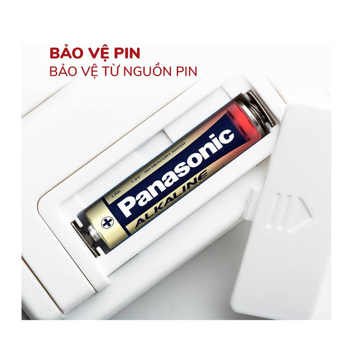 Pin Alkaline 1.5V Panasonic LR6T/2B- V cỡ AA, vỉ 2 viên, xuất sứ Thái Lan