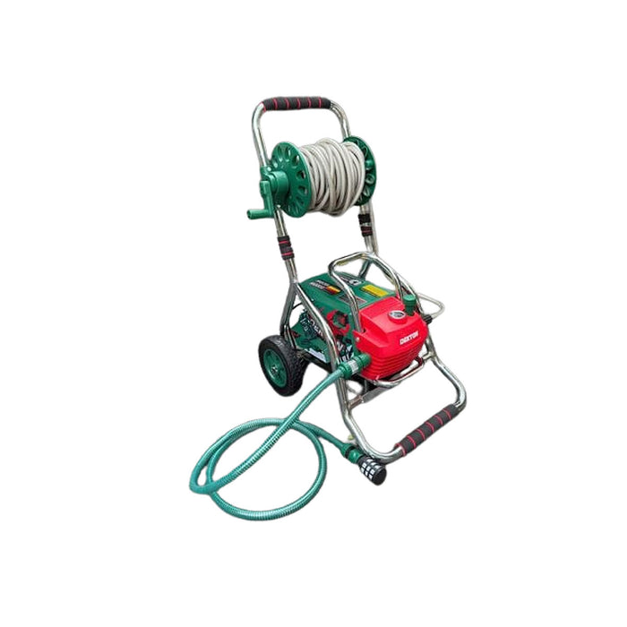 Máy xịt rửa chỉnh áp Dekton DK-CWR3001PROMAX khung kim loại gắn bánh xe có rulo quấn dây, công suất 2000W, áp lực tối đa 180bar