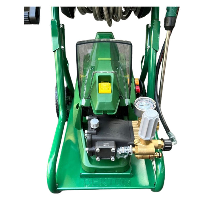 Máy xịt rửa chỉnh áp công nghiệp có bánh xe và rulo cuốn dây Dekton DK-HPW2350AFR công suất 2350W, áp lực 130bar