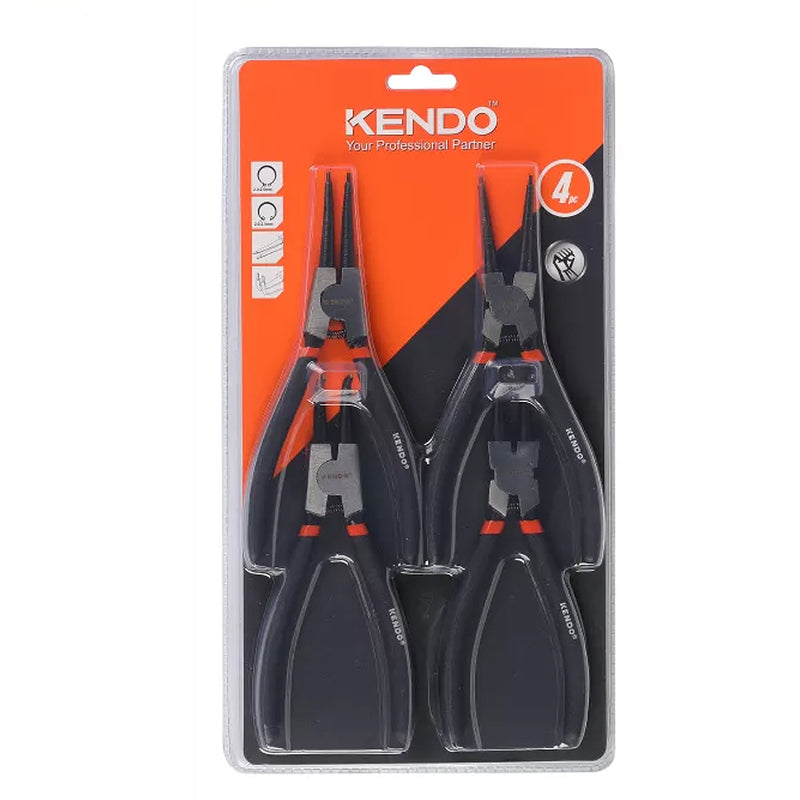 Bộ kìm mở phe 4 chi tiết Kendo 11510, chiều dài 7 inch (180mm) vật liệu thép carbon