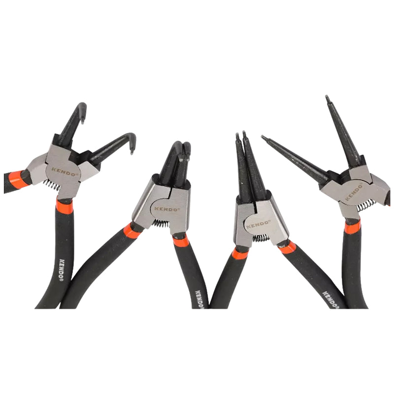 Bộ kìm mở phe 4 chi tiết Kendo 11510, chiều dài 7 inch (180mm) vật liệu thép carbon