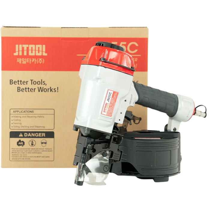 Máy bắn đinh cuộn dùng khí nén JITOOL JN55C, kích thước đinh 25mm - 57mm