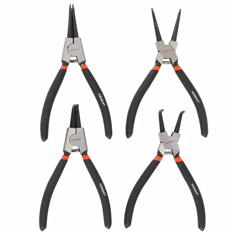 Bộ kìm mở phe 4 chi tiết Kendo 11510, chiều dài 7 inch (180mm) vật liệu thép carbon