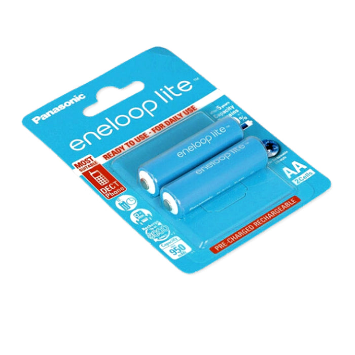 Pin Panasonic Eneloop Lite BK-3LCCE/2B cỡ AA dung lượng 1000mAh, vỉ 2 viên