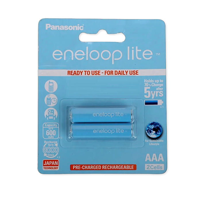 Pin Panasonic Eneloop Life cỡ AAA dung lượng 600mAh, vỉ 2 viên