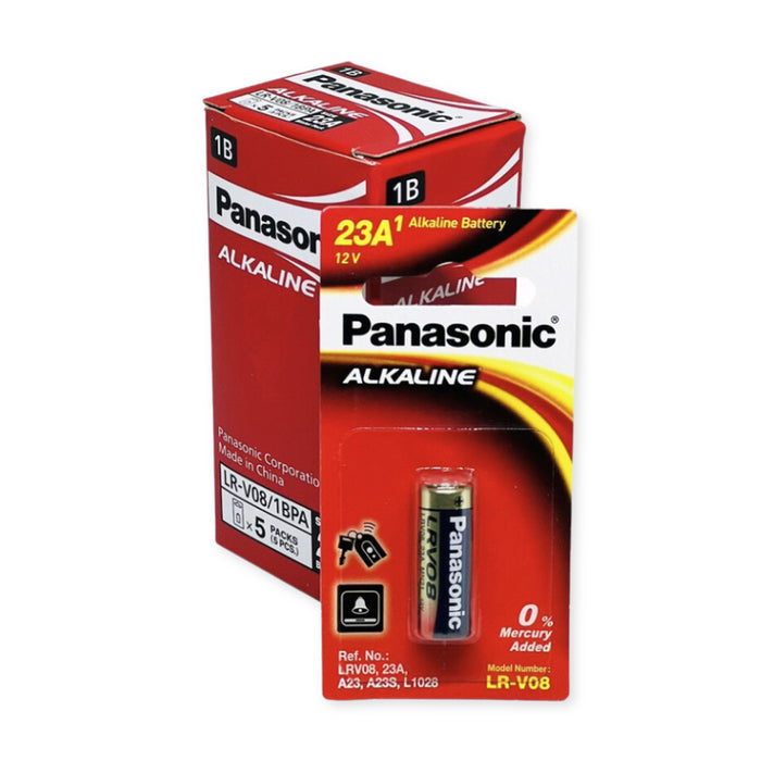 Pin Alkaline12V Panasonic LRV08L/1B cỡ 23A, chuyên dùng cho remote, chuông cửa