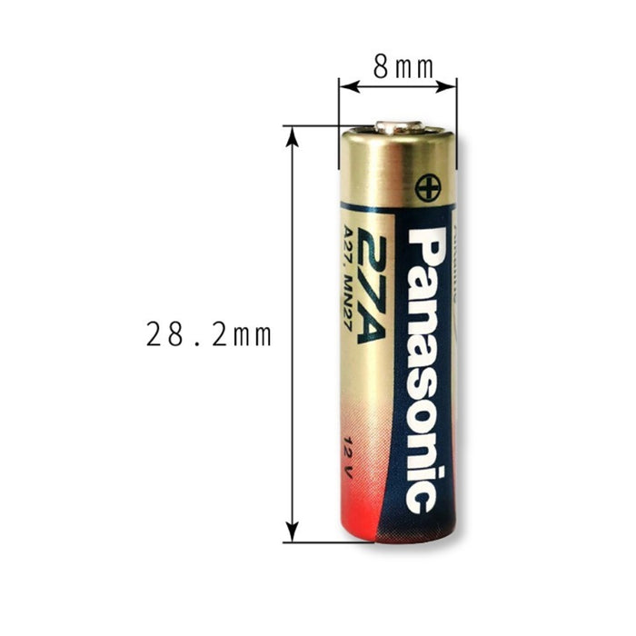 Pin Alkaline12V Panasonic LRV27A/1BPA cỡ 27A, chuyên dùng cho remote, chuông cửa