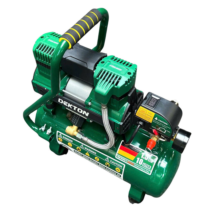 Máy nén khí không dầu Dekton DK-AC2910PRO công suất 1.5HP, dung tích 10L