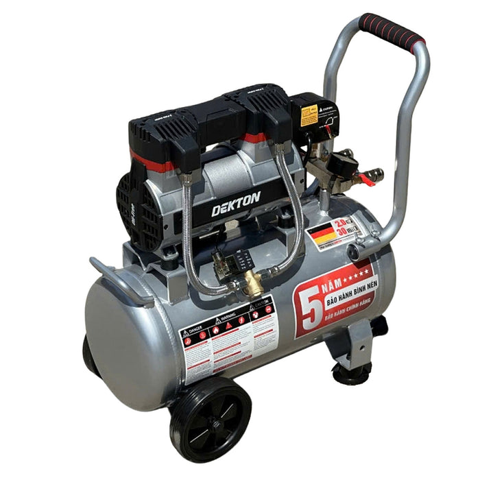 Máy nén khí không dầu hợp kim nhôm cao cấp Dekton DK-AC3930PROMAX công suất 2HP, dung tích 30L