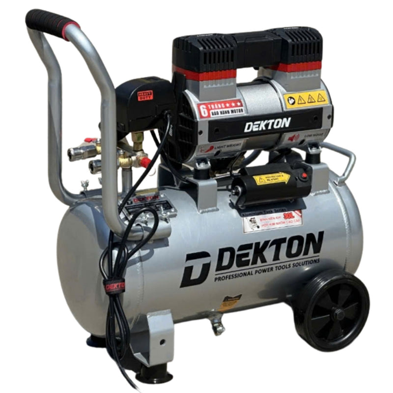 Máy nén khí không dầu hợp kim nhôm cao cấp Dekton DK-AC3930PROMAX công suất 2HP, dung tích 30L