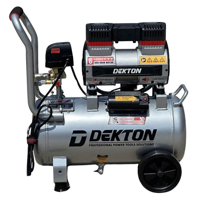 Máy nén khí không dầu hợp kim nhôm cao cấp Dekton DK-AC3930PROMAX công suất 2HP, dung tích 30L