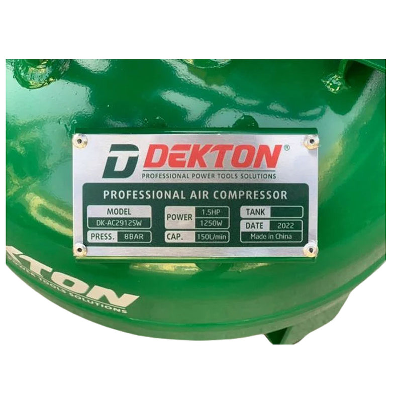 Máy nén khí không dầu Dekton DK-AC2912SW công suất 1.5HP, bình chứa 12L