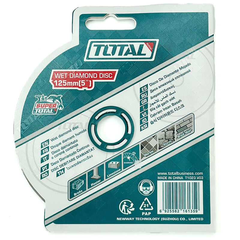 Đĩa cắt gạch ướt có phủ hợp kim nhân tạo 100 - 230mm TOTAL