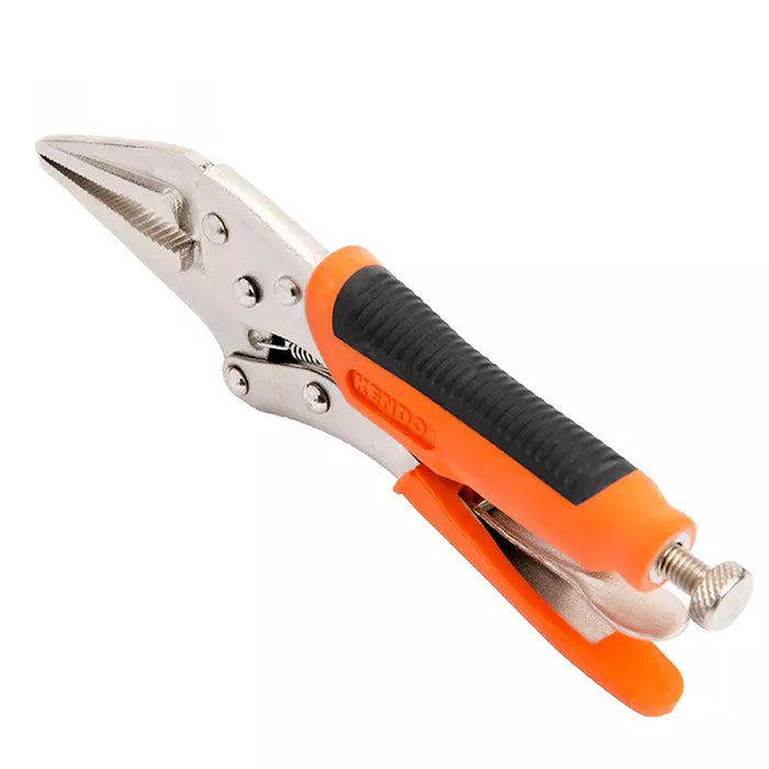 Kìm bấm chết mũi nhọn Kendo 11612 chiều dài 10 inch (250mm) cán bọc nhựa, vật liệu thép carbon