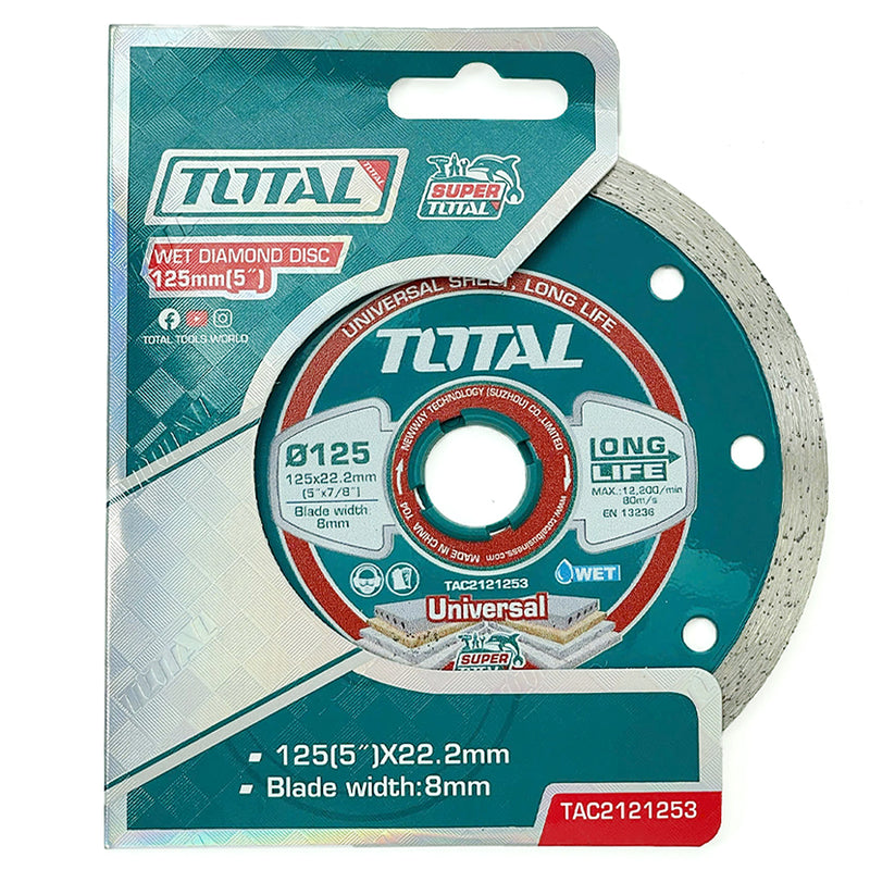 Đĩa cắt gạch ướt có phủ hợp kim nhân tạo 100 - 230mm TOTAL