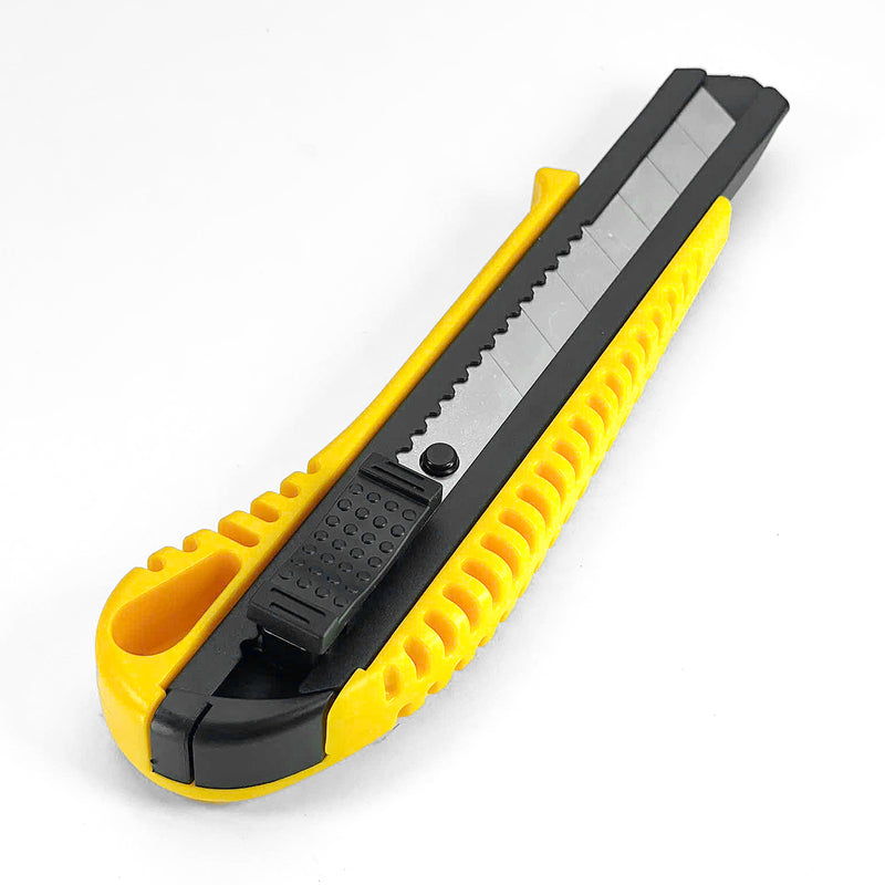 Dao rọc giấy cán nhựa ABS với nút trượt phẳng, kích thước lưỡi 18x100mm TOLSEN 30001