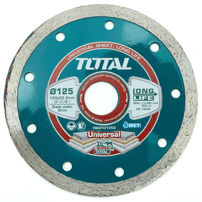 Đĩa cắt gạch ướt có phủ hợp kim nhân tạo 100 - 230mm TOTAL