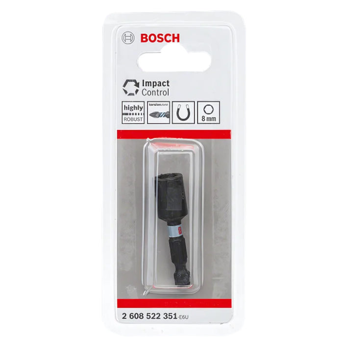 Mũi vít bắn tôn Bosch 2608522351 kích thước mũi từ 8mm - 50mm, đầu có nam châm, đuôi lục giác