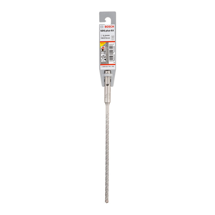 Mũi khoan bê tông 4 cạnh SDS PLUS-5X Bosch, đường kính từ 5mm - 10mm, đuôi gài