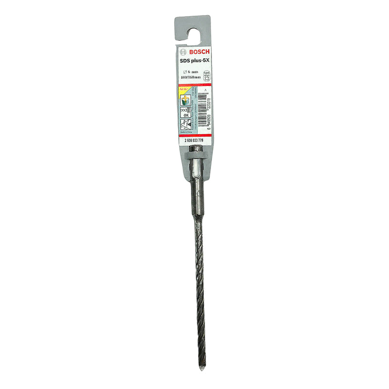 Mũi khoan bê tông 4 cạnh SDS PLUS-5X Bosch, đường kính từ 5mm - 10mm, đuôi gài