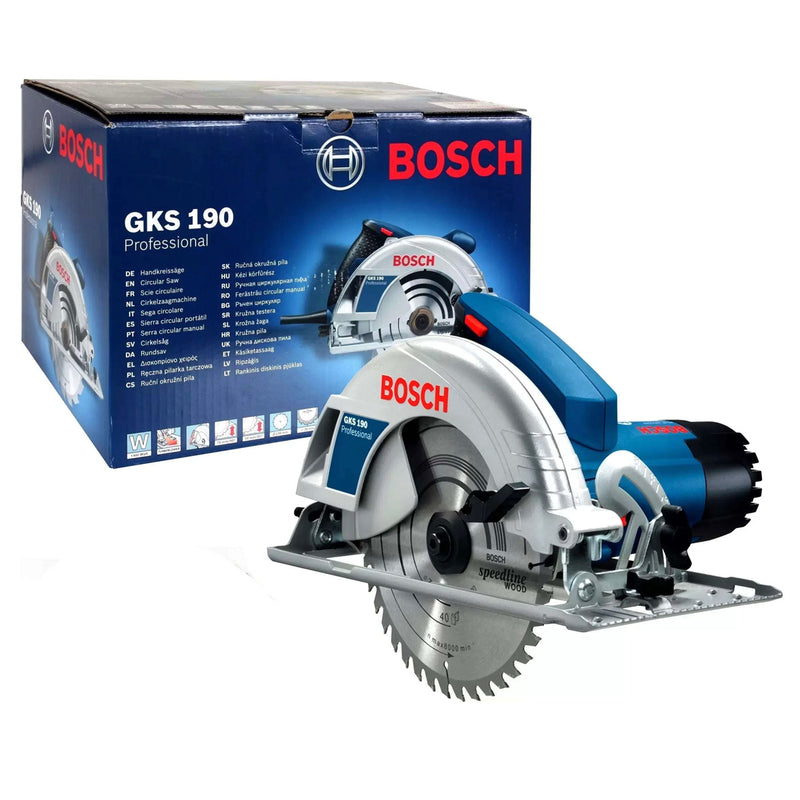 Máy cưa đĩa Bosch GKS 190 công suất 1,050W đường kính lưỡi 184mm mã số 06016230K0