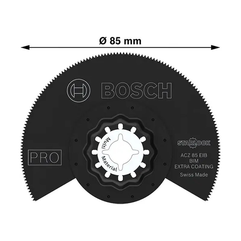 Lưỡi cắt rung Bosch ACZ 85 EIB dùng cho kim loại và gỗ, bề rộng lưỡi 85mm, chuẩn Starlock (mã số 2608669086)