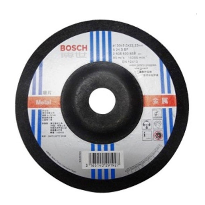 Đá mài sắt Bosch đường kính từ 125mm - 150mm, dày 6mm - 6.3mm, lỗ cốt 22.2mm, tâm trũng (Dòng Expert)