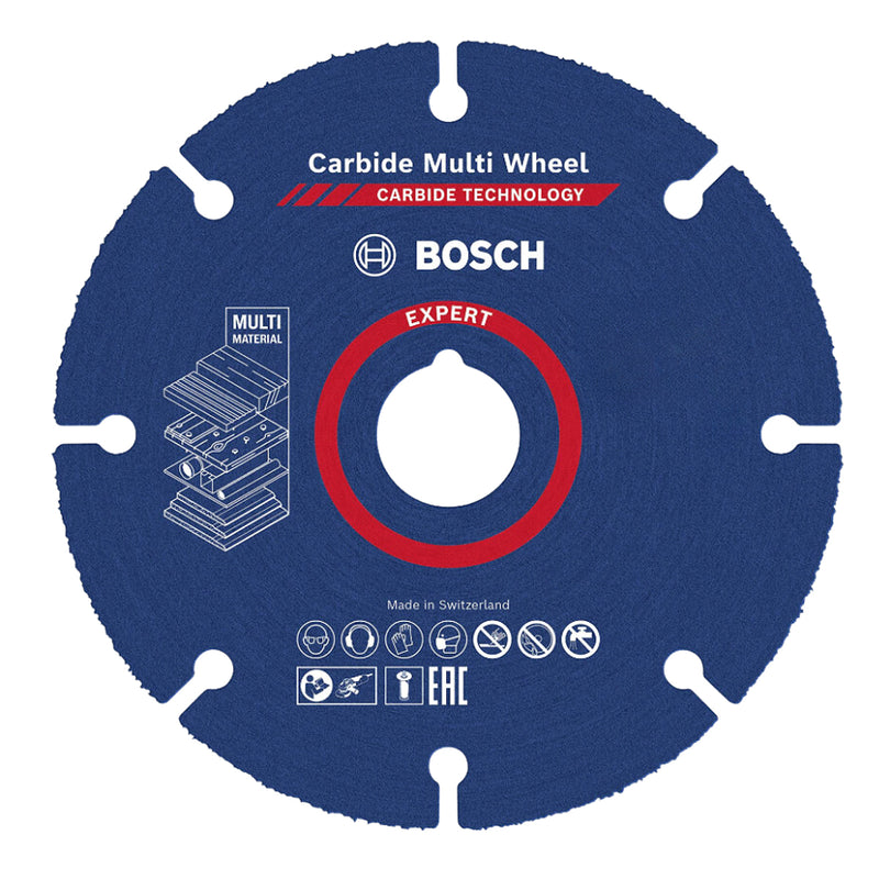 Lưỡi cưa đa năng Bosch đường kính từ 76mm - 125mm, lỗ cốt 10mm - 22,23mm, xuất xứ Thuỵ Sỹ