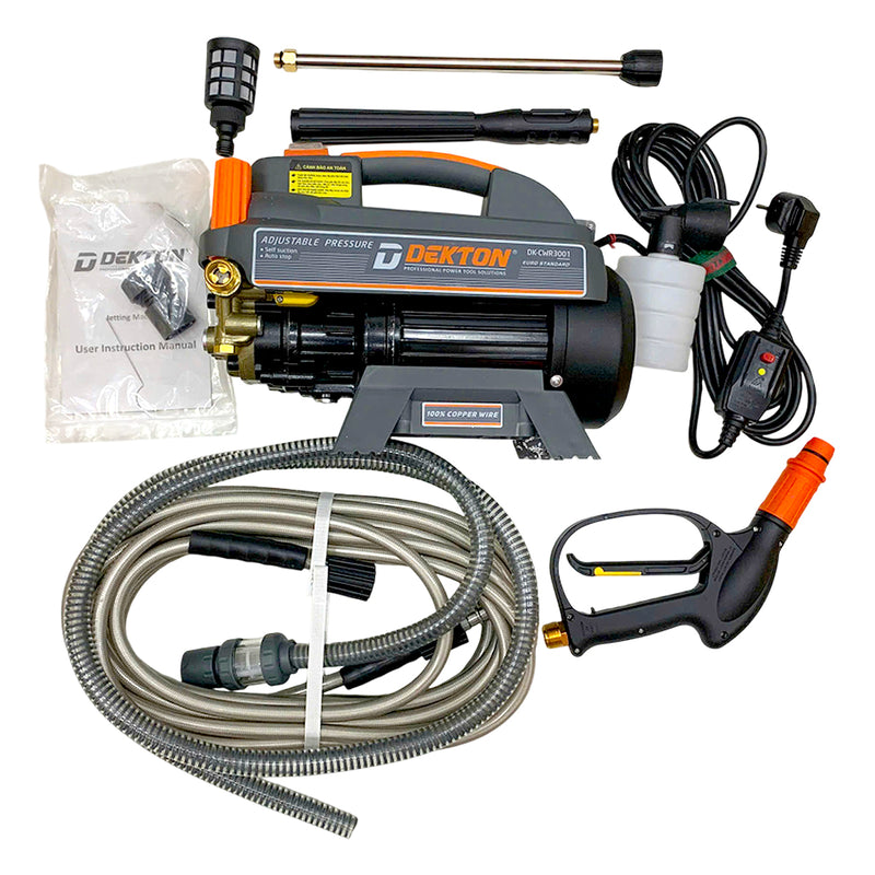 Máy xịt rửa chỉnh áp Dekton DK-CWR3001 công suất 3000W, áp lực tối đa 180bar