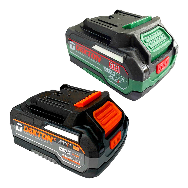 Pin 21V 5.0Ah Dekton M21-B5000PLUS, vỏ pin chống cháy