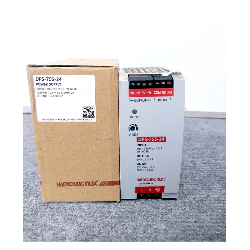 Bộ cấp nguồn DC lắp thanh ray Hanyoung Nux DPS series. Tiêu chuẩn CE