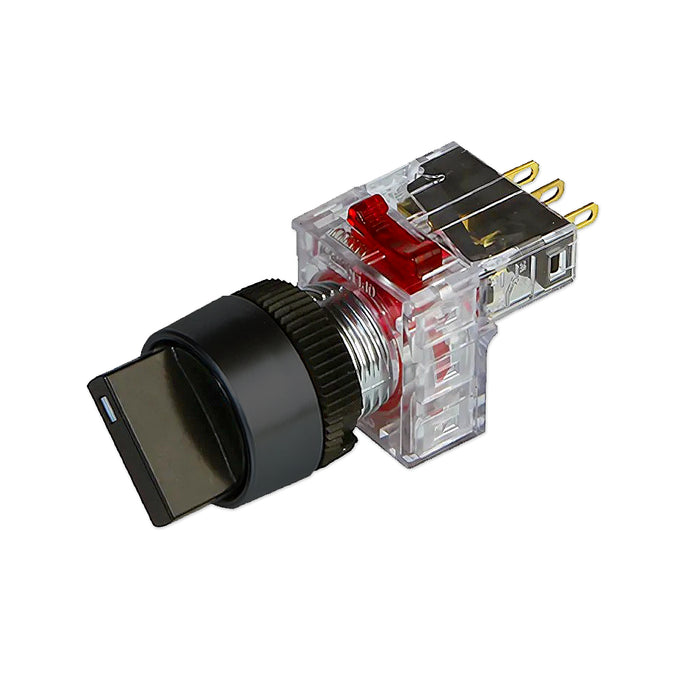 Công tắc gạt mặt nhựa Hanyoung Nux DRS-T series, Lỗ khoét Ø16mm