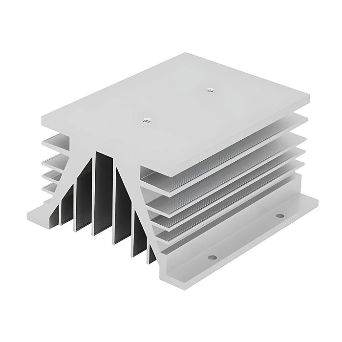 Đế nhôm tản nhiệt lắp thanh ray Hanyoung Nux HSM dùng lắp cho Relay bán dẫn từ 10A ~ 40A. Có lớp mạ chống ăn mòn axit