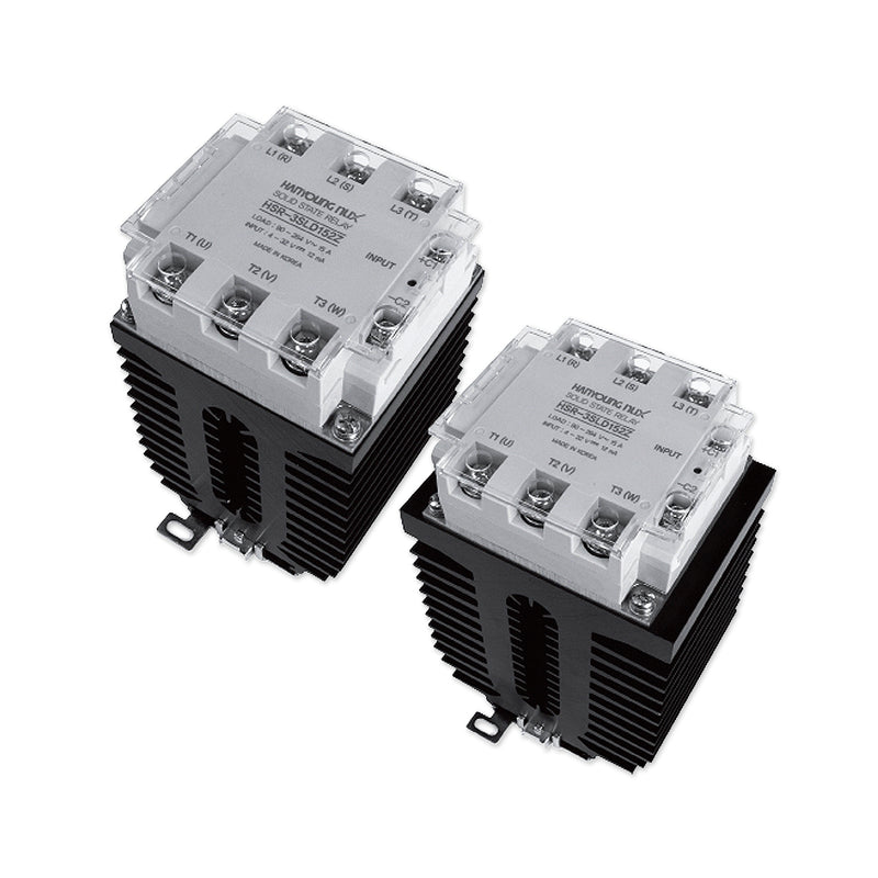 Relay bán dẫn 3 pha Hanyoung Nux HSR-3SL Series. Tiêu chuẩn CE