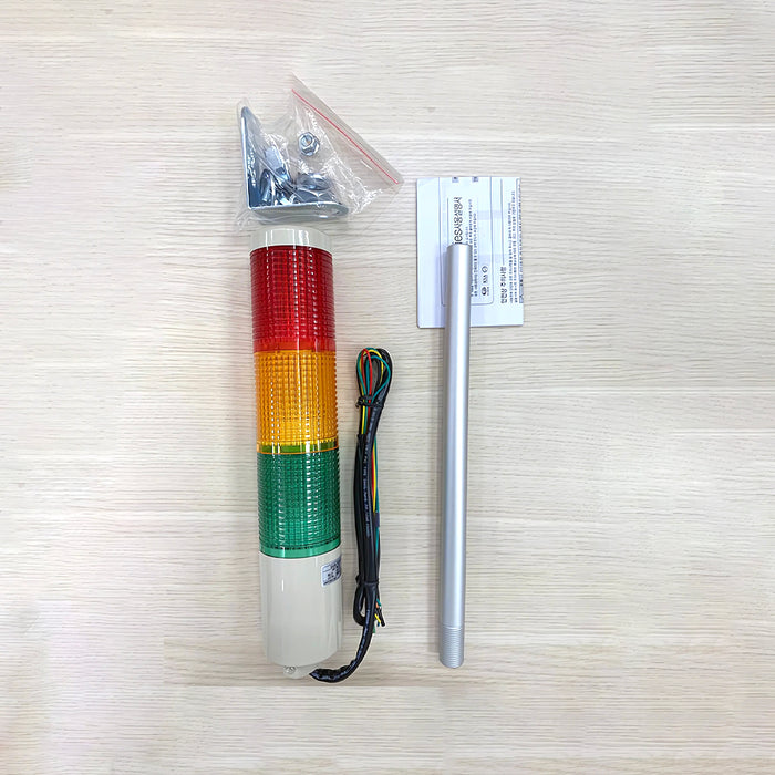 Đèn báo nhiều tầng dạng tháp Ø55mm Hanyoung Nux HY-TN Series, kiểu đèn sáng liên tục (Không còi báo, không nhấp nháy). Tiêu chẩn CE, RoHs, (IPX0 - dùng trong nhà)