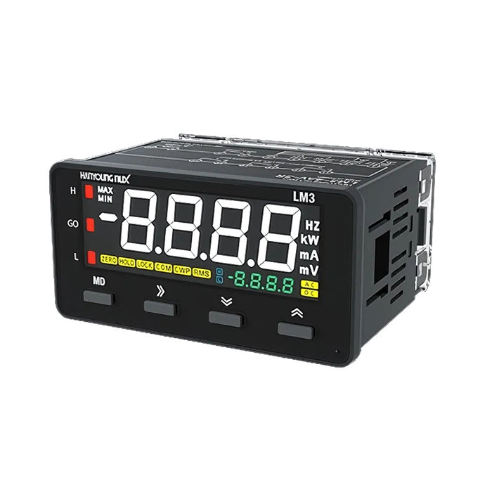 Đồng hồ đo đa năng Ampe, Volt, RMS, AVG Hanyoung Nux LM3 Series, kích thước 96mm x 48mm. Tiêu chuẩn CE, UL, KC