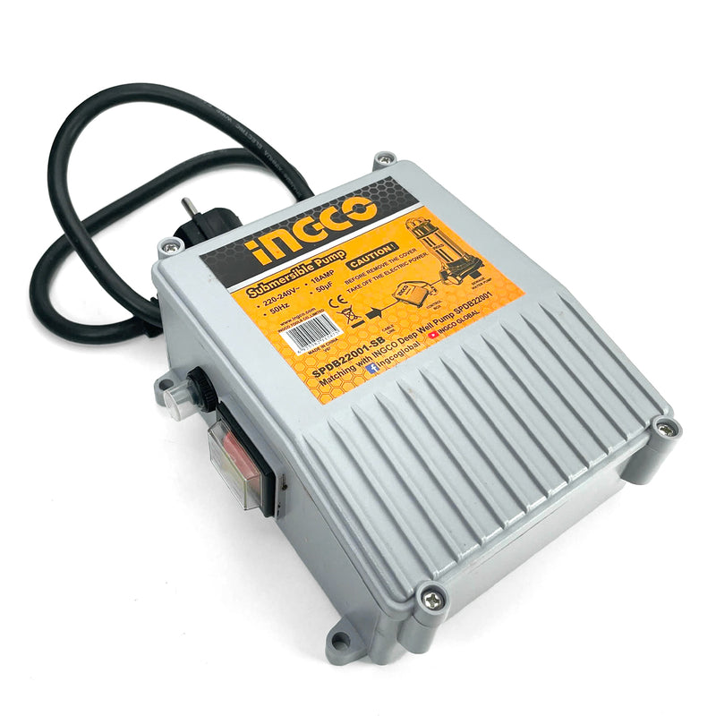 Hộp điều khiển máy bơm có rờ le bảo vệ quá tải, công suất tối đa 2200W (3HP) , dùng được cho máy bơm INGCO và TOTAL