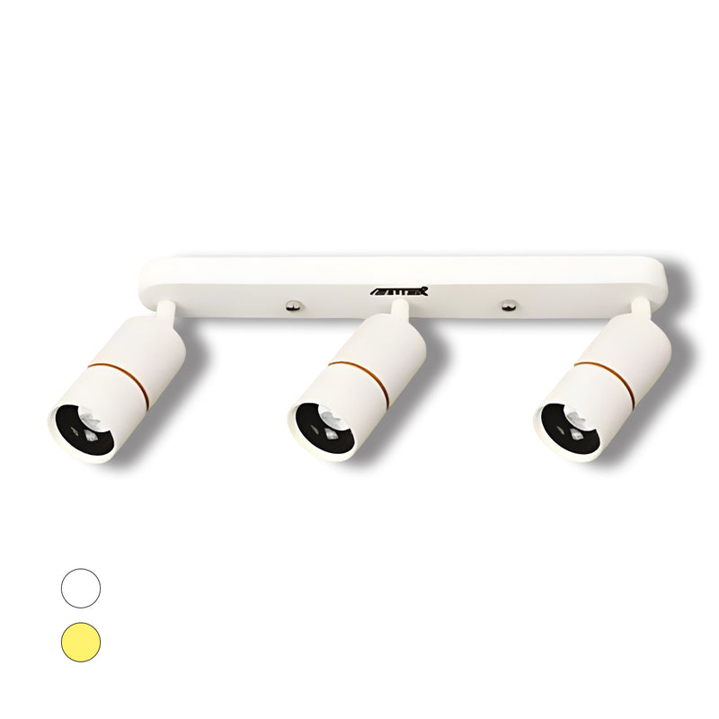 Đèn chiếu điểm lắp nổi HUFA RN62, công suất 15W (5W x 3 bóng), đế ngang