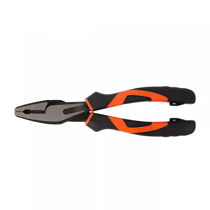 Kìm điện Kendo dài 6 inch - 8 inch (165mm - 210mm), vật liệu thép CR-V, có trợ lực, hệ chuyên nghiệp