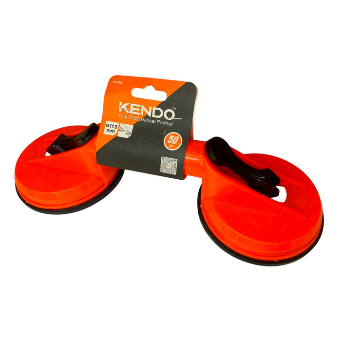 Tay hít kính đôi thân nhựa ABS Kendo 40106, lực hút tối đa 50kg