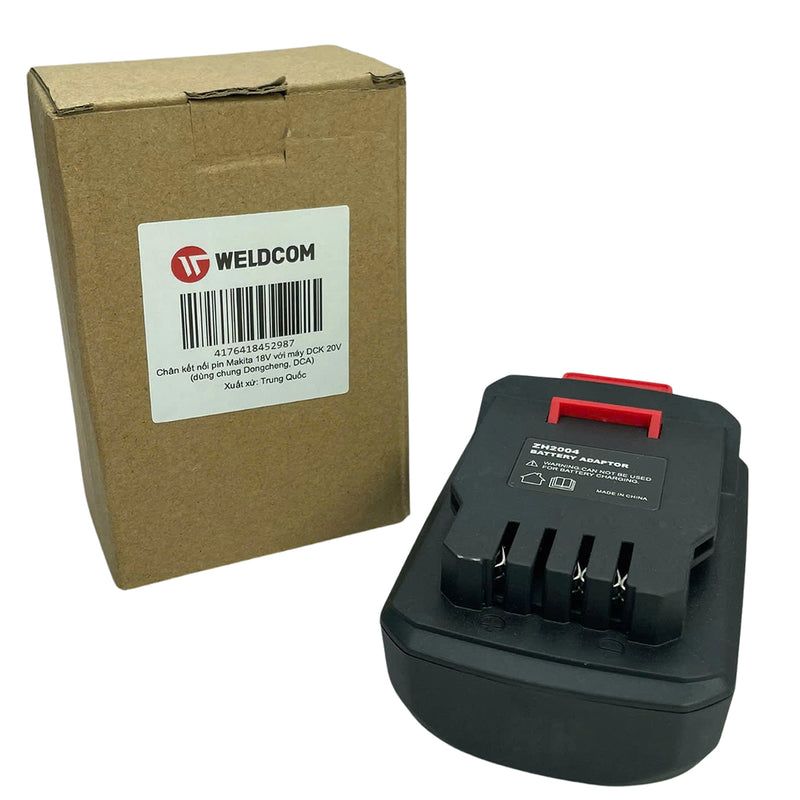 Đế chuyển Pin Makita 18V- 20V sang máy DCK 20V (Dùng chung cho các máy DCA/DONGCHENG) DCK ZH2004