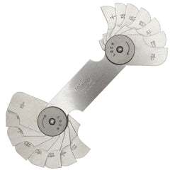 Hệ Inch / 186-104　16 Lá　Chính xác ±0.002 in　Dãy đo 9/32 - 33/64 in　90° arc